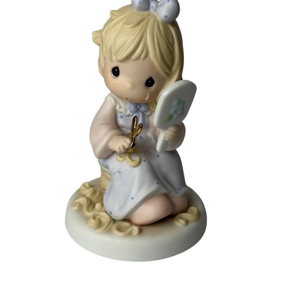 Precious Moments Little Girl Mirror Collectables Exclusive Vintage 1996 Figurine - Picture 2 of 6